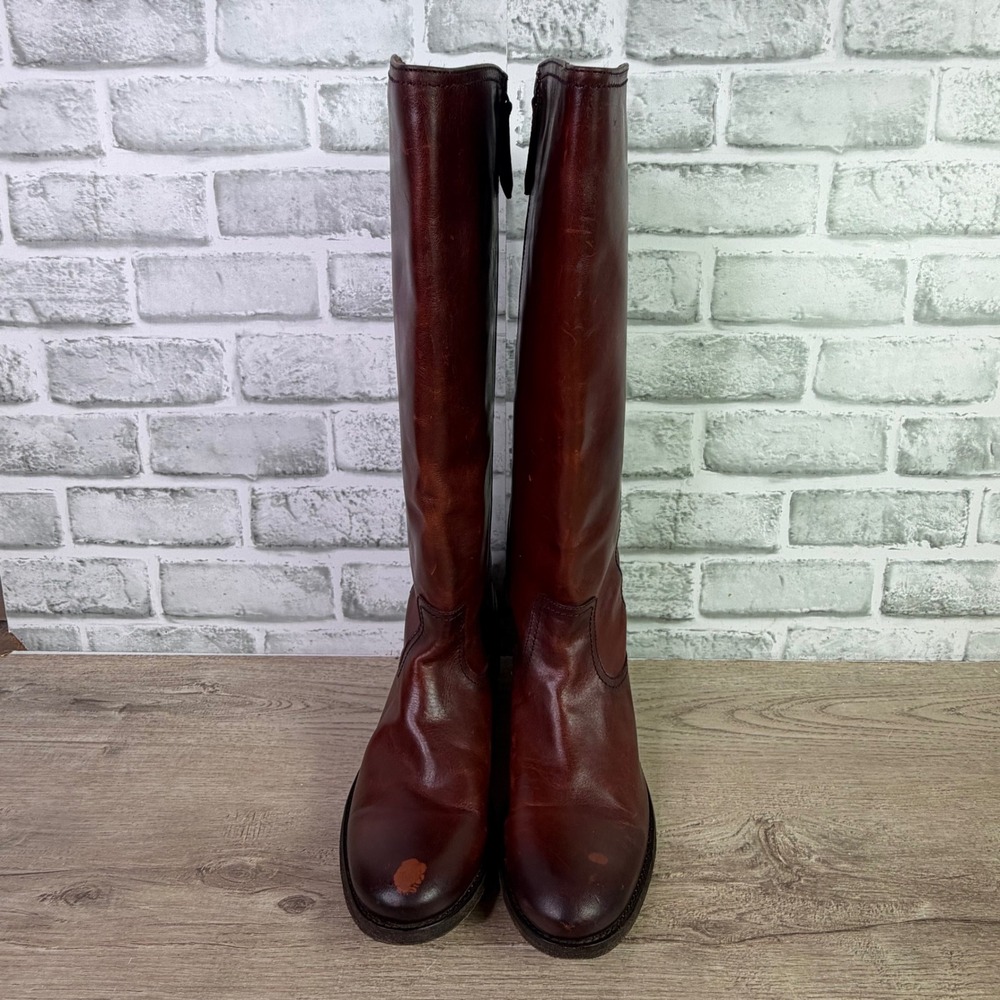 Frye Melissa Button Tall Riding Boots Size 8B - Picture 3 of 9